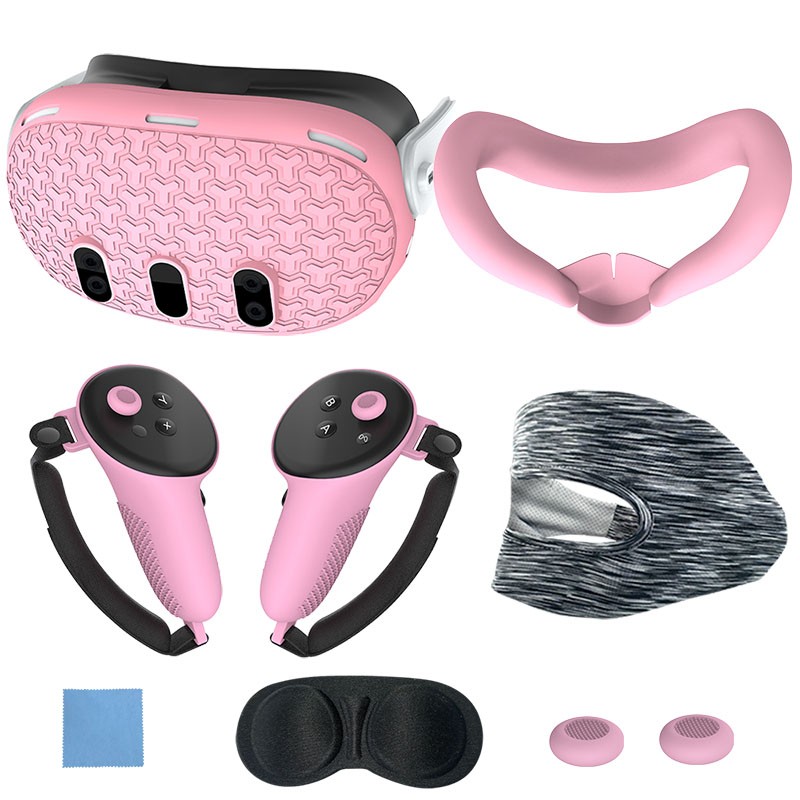 7PCS Silicone Protective Cover Set for Meta Quest 3