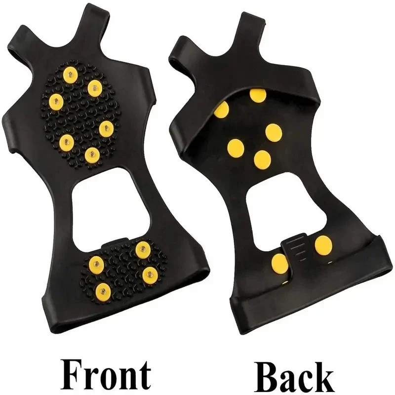 1 Pair 10-Studs Snow & Ice Climbing Anti-Slip Spikes