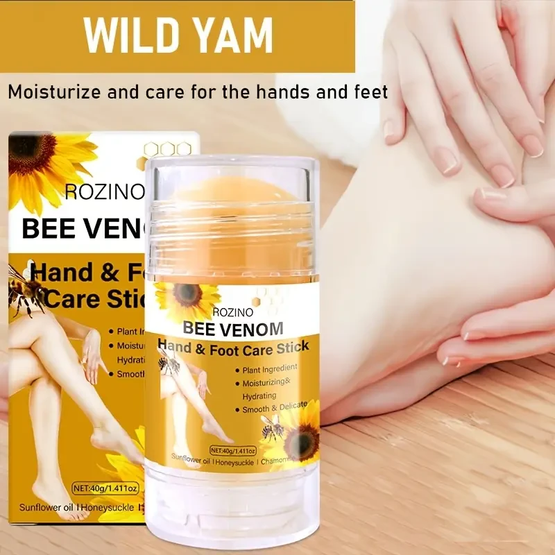 5pcs ROZINO Bee Venom Joint Care Set, Hypoallergenic Moisturizing Formula with Aloe Vera, Salicylic Acid, Unisex-Adult, Fresh Scent, All Skin Types, Multi-Purpose for Skin & Joints Hydration