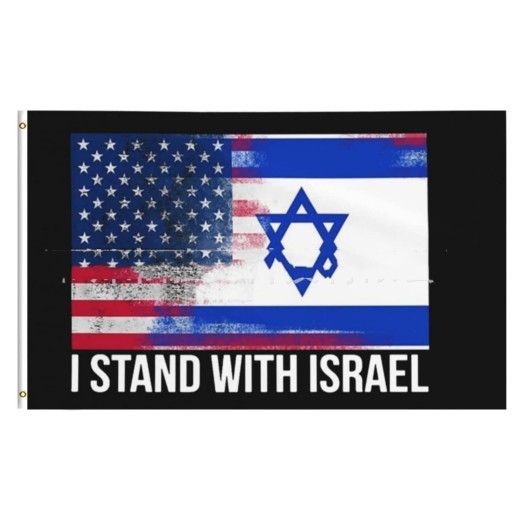 Stand With Israel Flag American Bandera