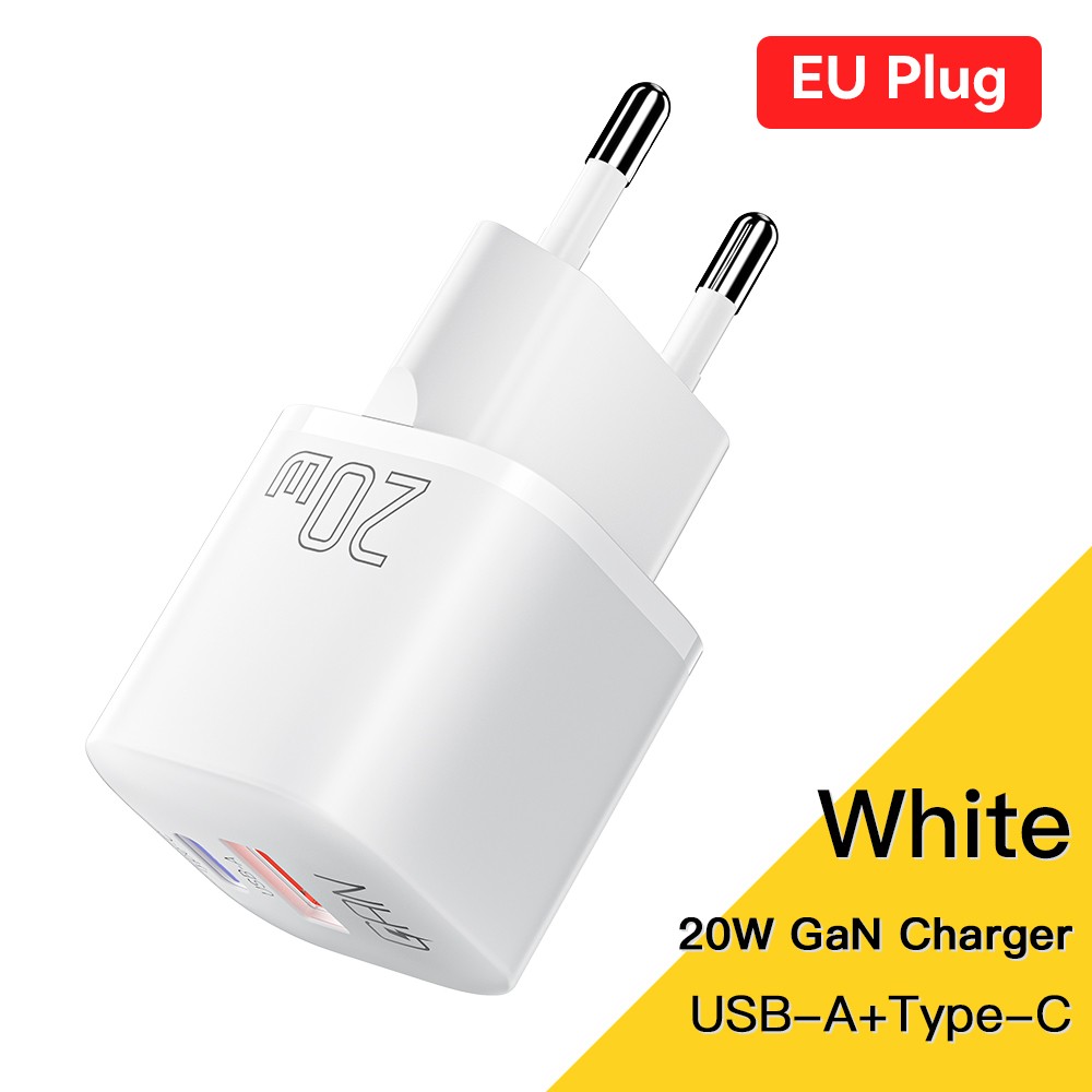 Essager 20W GaN USB Type-C Charger - PD Fast Charge QC 3.0