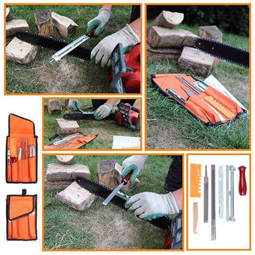 Steel Chainsaw File Bag Set