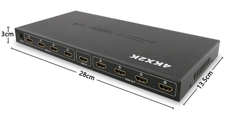 1 Minute 8hdmi Splitter 4K Screen Splitter Signal With Screen