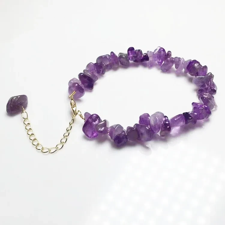 Natural Amethyst Crushed Stone Bracelet Hot Selling Volume