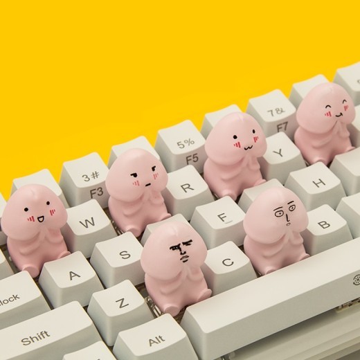 Cute Cartoon Expression Mechanical Keyboard
