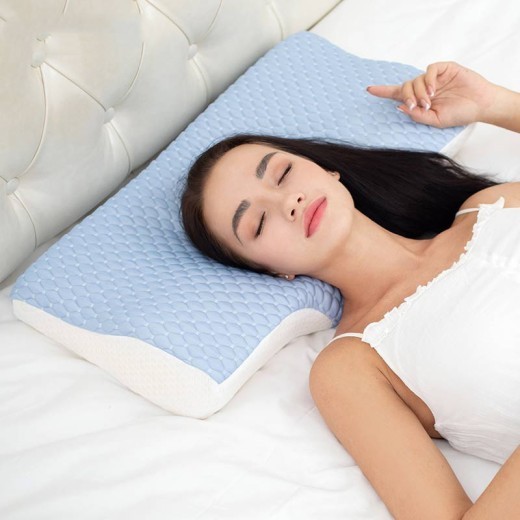 Slow Rebound Tencel Space Memory Foam Neck Pillow Gift Box