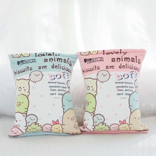Ins Cartoon Bag Corner Bio Plush Toy Simulation Snack Pillow