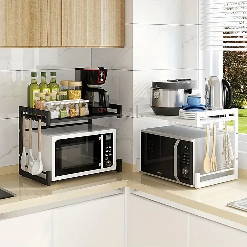 Microwave Oven Rack Kitchen Storage Shelf