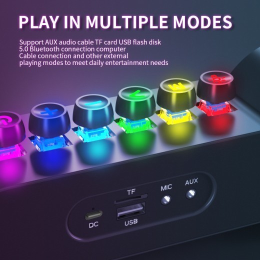 RGB Colorful E-sports Bluetooth Speaker Luminous