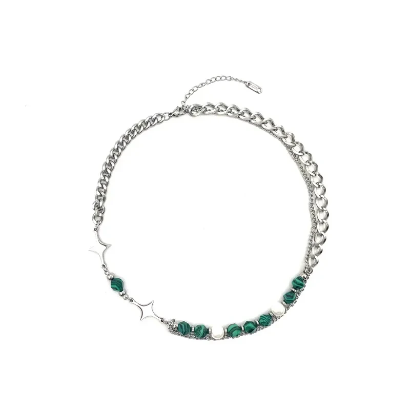 Mangxing Spliced Advanced Natural Stone Necklace For Men And Women