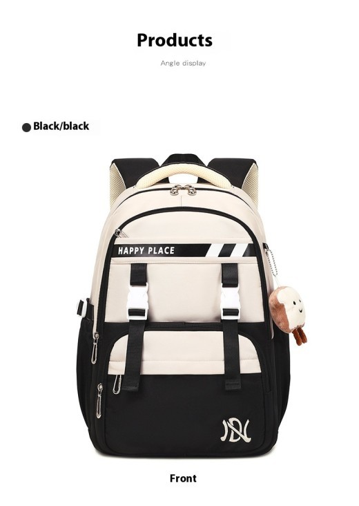 Minimalist Preppy Style Stain-resistant Schoolbag