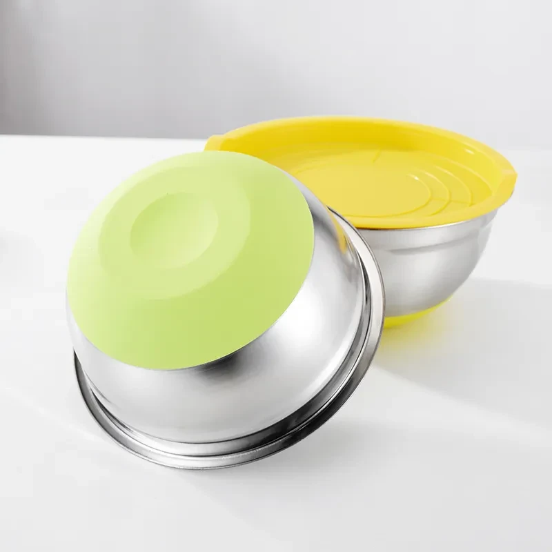 Stainless Steel Non-Magnetic Salad Bowl Thickened