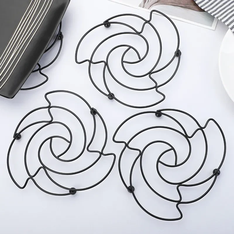 Stainless Poetry Pot Mat Iron Wire Pot Mat Creative Table Mat Heat Insulation Mat