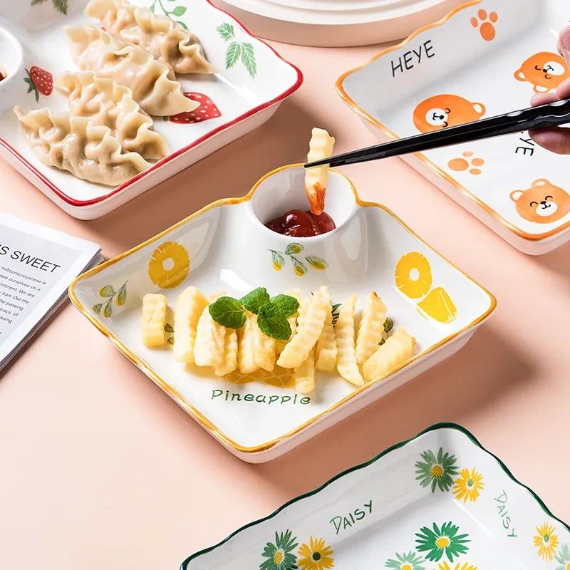 Japanese Tableware Plate Household Dumpling Dish