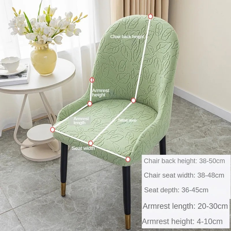 2024 New Modern Large Semi-Circular Curved Pineapple Chair with Armrests Elastic Chair Cover for Household, Universal All-Year Comfort