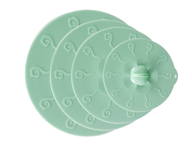 4pcs Silicone Suction Lid Sealed Cover Microwave Fruit Bowl Lid Wrap Kitchen Gadgets