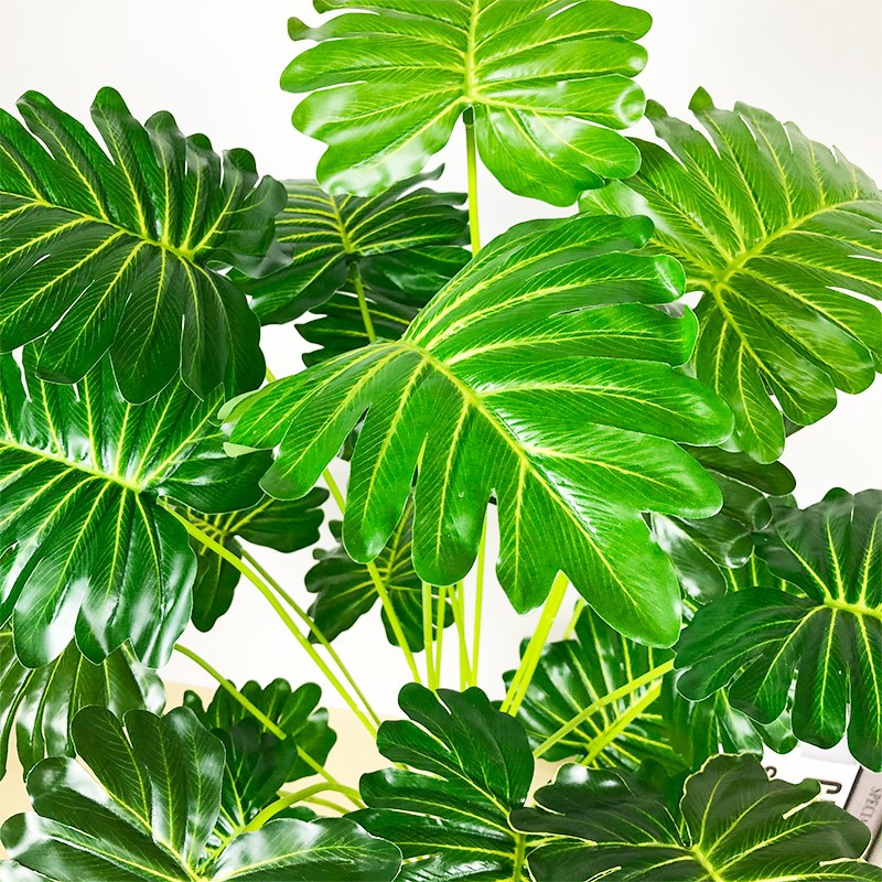 75cm 24 Forks Large Artificial Tropical Monstera Plant