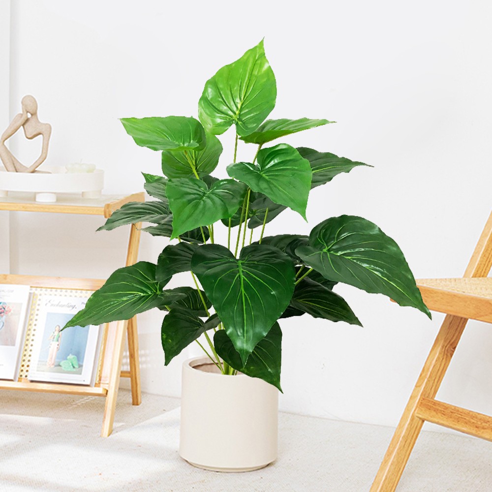 75cm 24 Forks Large Artificial Tropical Monstera Plant
