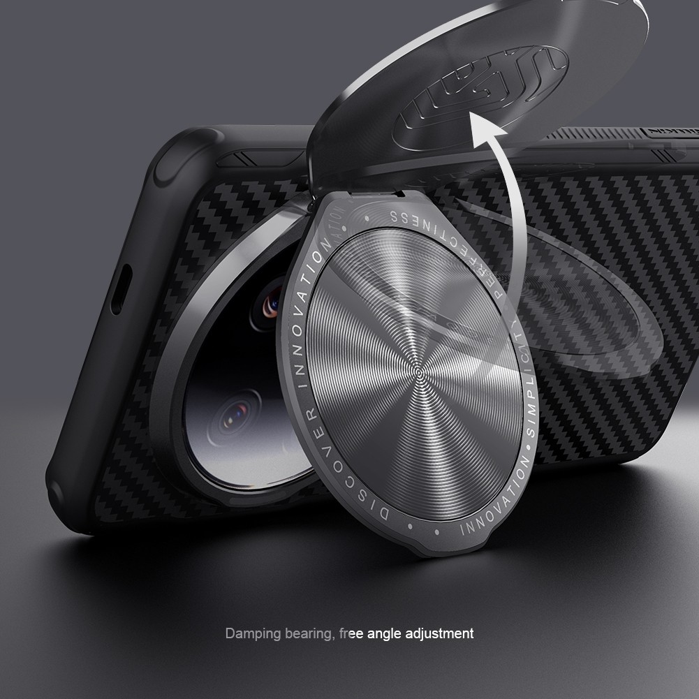 NILLKIN Carbon Fiber CamShield Back Cover for Xiaomi Mi 14 Ultra 5G 360 Full Camera Protection Case