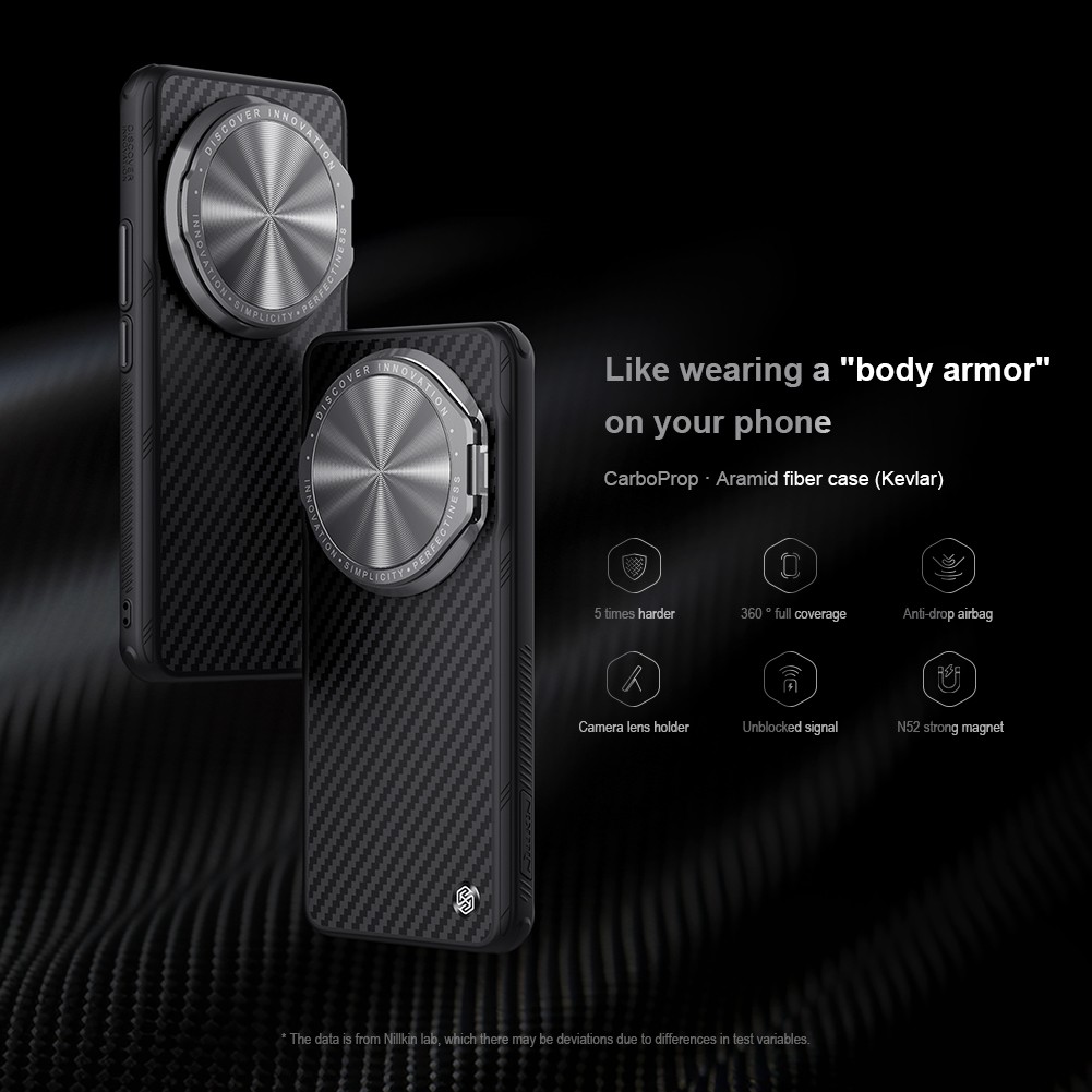 NILLKIN Carbon Fiber CamShield Back Cover for Xiaomi Mi 14 Ultra 5G 360 Full Camera Protection Case