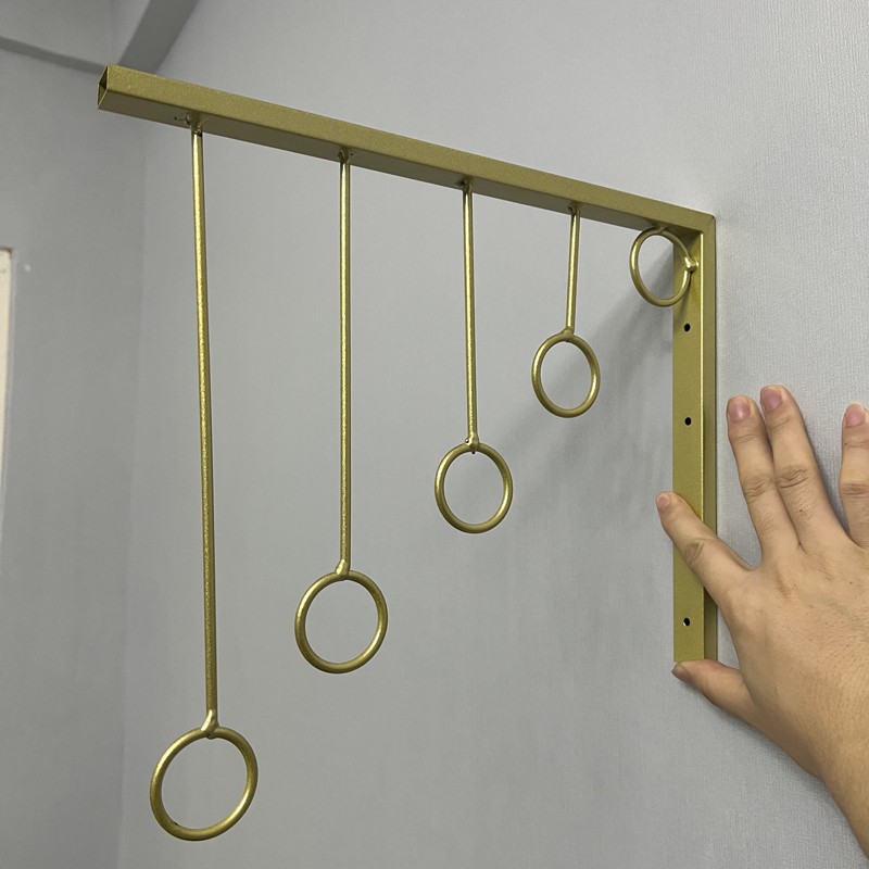 Gold Clothing Display Hangers Rack