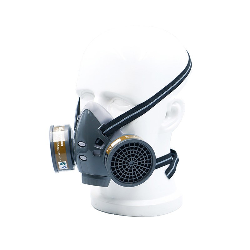 308 Face Gas Dust Mask Chemical Respirator with Dual Filters