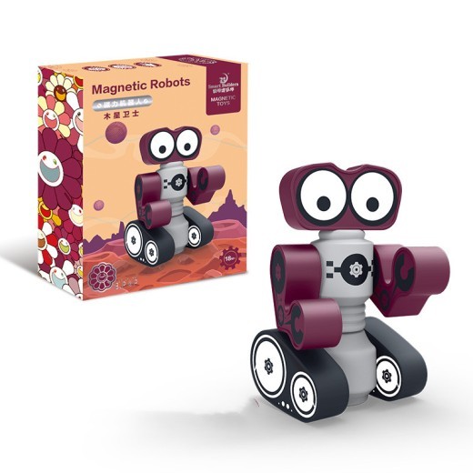 Smart Architect Children'S Puzzle Building Robot Magnetic Building Blocks