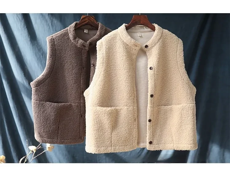 Artistic Retro Leisure Short Fleece Women's