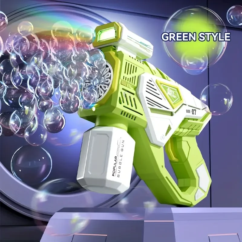 A Porous Electric Bubble Gun