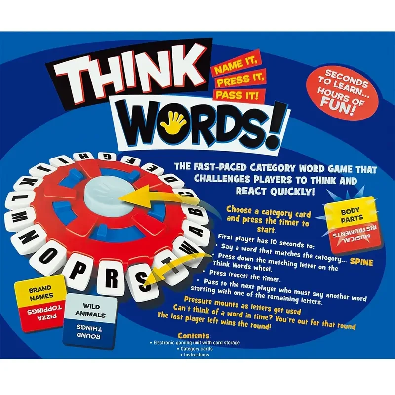 1pc Quick Thinking Standard Edition Alphabet Word Game