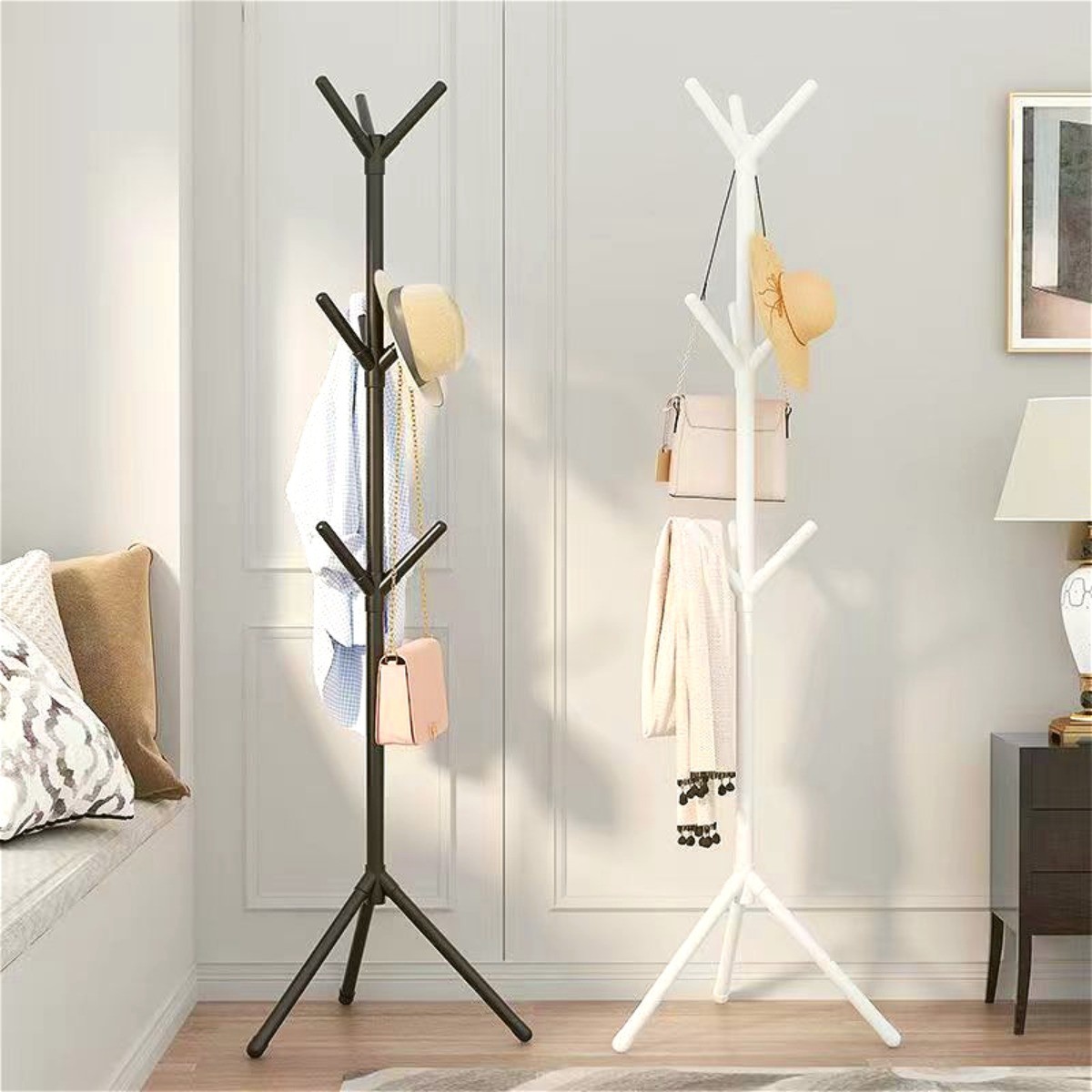 Clothes and Hats Rack  Vertical Tree Branch Shape Holder