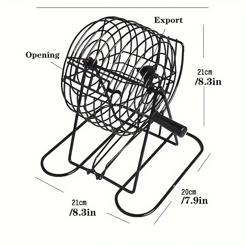 Classic Bingo Game Set with Lucky Ball Machine