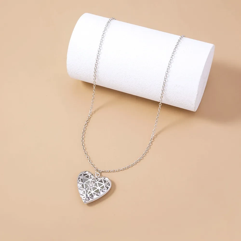 Luminous Heart Necklace Pendant Love Together