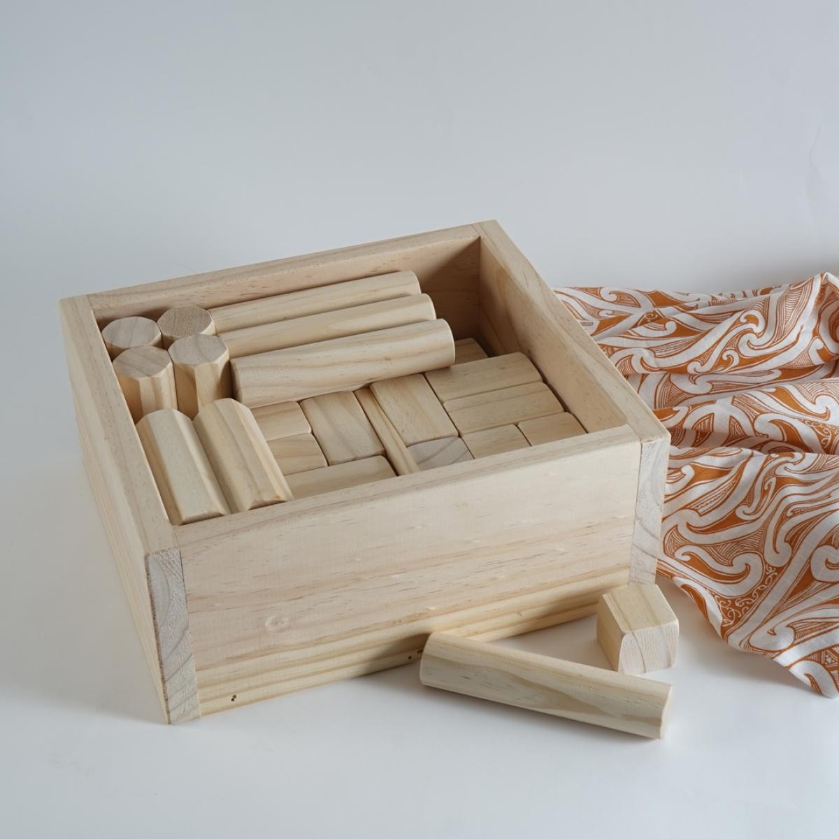 Box of Wooden Blocks  | Handmade