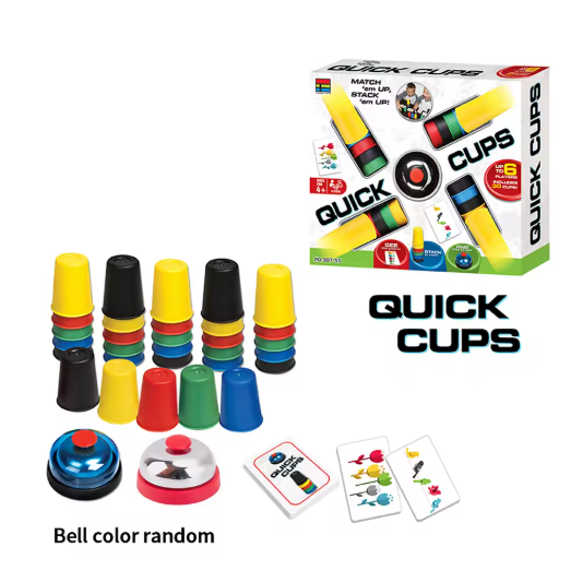 Sports Stacking Cups Plastic Card Games Family Parent Child Outdoor Indoor Speed Challenge Training Party Desktop Funny Toys