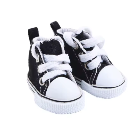 BJD Doll Accessories 5cm Shoes High Top Canvas Sneakers Fashion Casual Shoes for Doll BJD Suitable for 1/6 Dolls