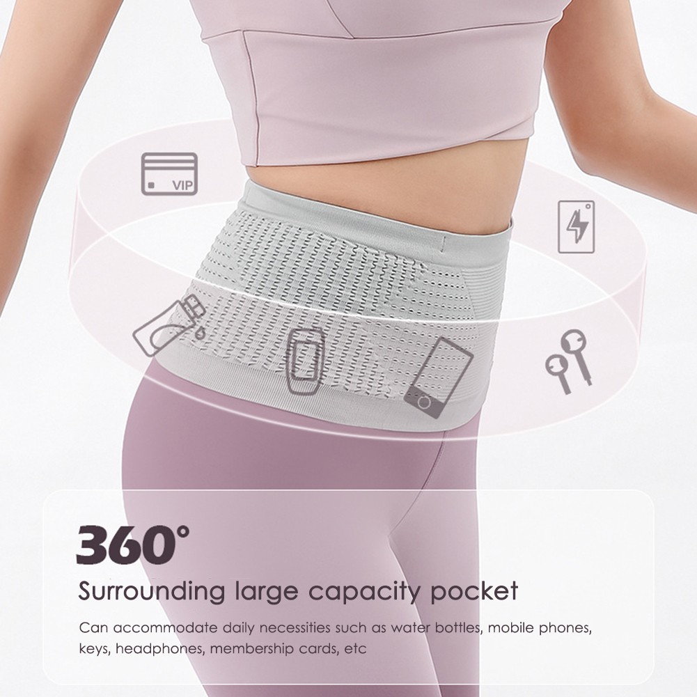 Seamless Running Waistpack  Lightweight Invisible Jogging Waist Bags