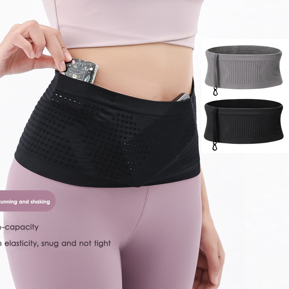 Seamless Running Waistpack  Lightweight Invisible Jogging Waist Bags
