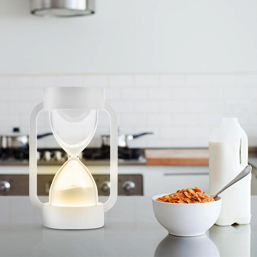 Led sensing hourglass sleeping light