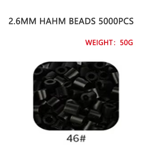 2.6mm/5000pcs/bag Hama Beads Perler DIY Kids Iron Beads Fuse Handmade Gift Children Toy