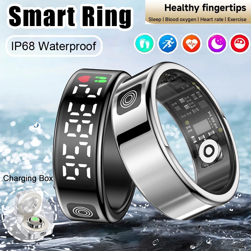 Smart Ring for Men and Women with LED Display
