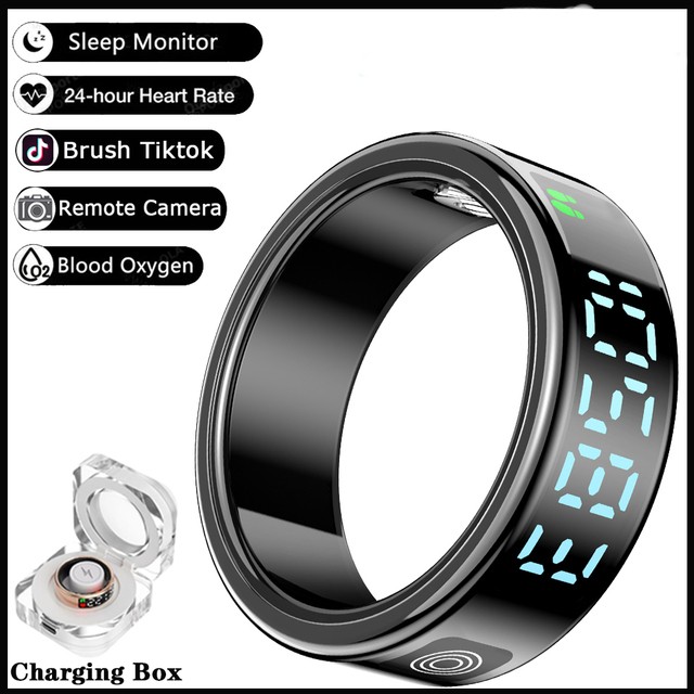 Smart Ring for Men and Women with LED Display