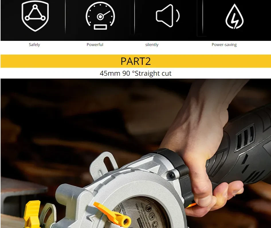 Electric mini electric saw small laser circular saw