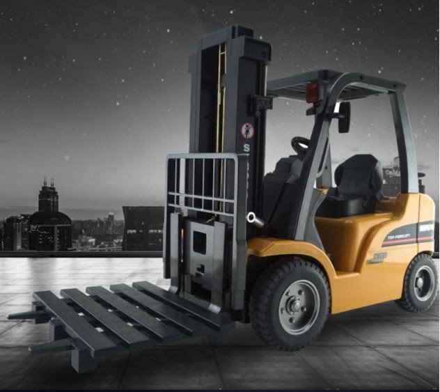 RC Alloy Forklift, HUINA 1577, 1:10, 2.4G, Rechargeable