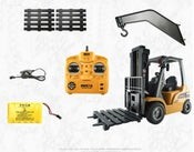 RC Alloy Forklift, HUINA 1577, 1:10, 2.4G, Rechargeable