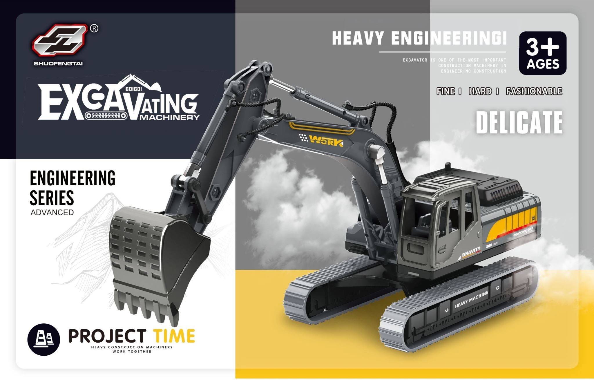 Excavator Model, Digger.