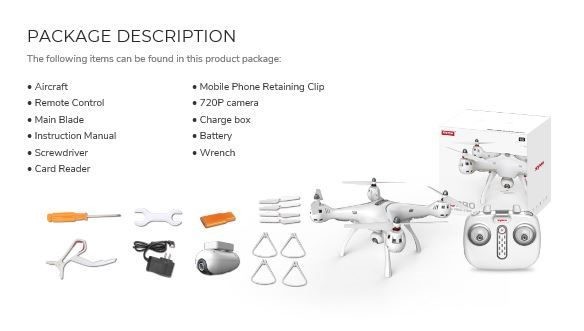 Drone, RC Drone, Syma X8 Pro With FPV GPS HD Camera