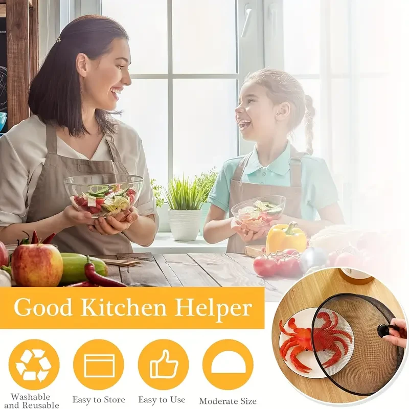 6-Pack Metal Mesh Food Covers for Outdoors