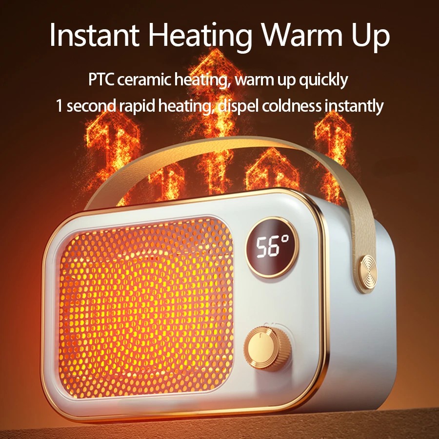 New 1200W Portable Electric Heater Space Heater with LED Display