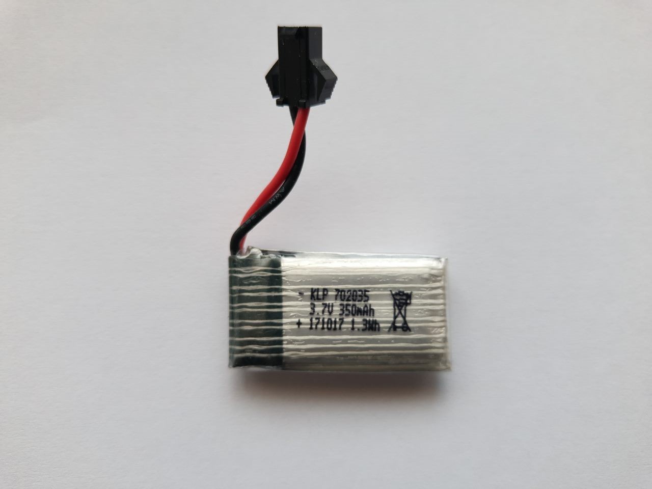 Rechargeable battery, 3.7V 350mAh